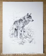 MaxSold Auction: Carl Brenders Wolf Study Limited Edition Print s/n - Mississauga (Ontario, Canada) SELLER MANAGED Downsizing Online Auction - Romark Mews