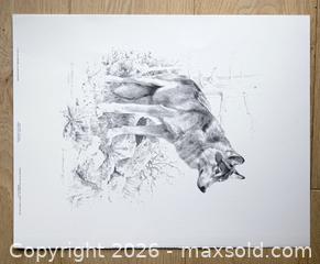 MaxSold Auction: Carl Brenders Wolf Study Limited Edition Print s/n - Mississauga (Ontario, Canada) SELLER MANAGED Downsizing Online Auction - Romark Mews
