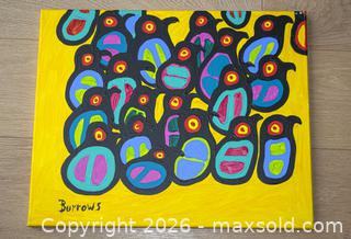 MaxSold Auction: Karl Burrows 4 Panels Original Acrylic on Canvas - Mississauga (Ontario, Canada) SELLER MANAGED Downsizing Online Auction - Romark Mews