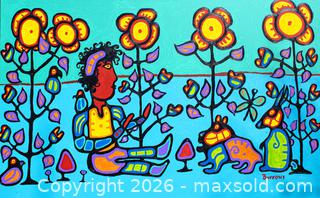 MaxSold Auction: Karl Burrows Very Large Original Acrylic on Canvas Signed - Mississauga (Ontario, Canada) SELLER MANAGED Downsizing Online Auction - Romark Mews