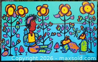 MaxSold Auction: Karl Burrows Very Large Original Acrylic on Canvas Signed - Mississauga (Ontario, Canada) SELLER MANAGED Downsizing Online Auction - Romark Mews