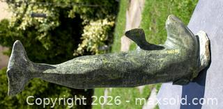 MaxSold Auction: Large Inuit Soapstone Carving of Beluga Whale Signed - Mississauga (Ontario, Canada) SELLER MANAGED Downsizing Online Auction - Romark Mews