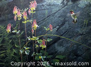 MaxSold Auction: Robert Bateman - Ruby-Throat and Columbine Limited Edition Print, s/n - Mississauga (Ontario, Canada) SELLER MANAGED Downsizing Online Auction - Romark Mews