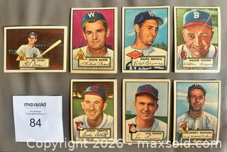 MaxSold Auction: 1952 Topps Baseball Card Lot of 7 - Ottawa (Ontario, Canada) SELLER MANAGED Downsizing Online Auction - Starwood Road