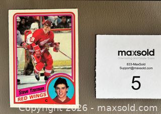 MaxSold Auction: 1984-85 OPC Hockey # 67 Steve Yzerman Rookie Card  - Ottawa (Ontario, Canada) SELLER MANAGED Downsizing Online Auction - Starwood Road