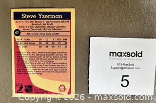 MaxSold Auction: 1984-85 OPC Hockey # 67 Steve Yzerman Rookie Card  - Ottawa (Ontario, Canada) SELLER MANAGED Downsizing Online Auction - Starwood Road