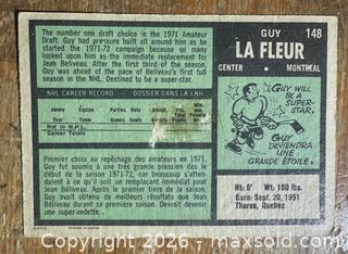 MaxSold Auction: 1971-72 OPC # 148 Guy LafleurRookie Card - Ottawa (Ontario, Canada) SELLER MANAGED Downsizing Online Auction - Starwood Road