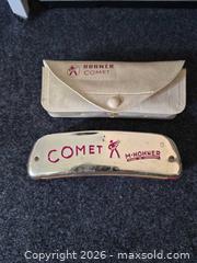 MaxSold Auction: Hohner Comet Harmonica with Metal Cover Plates - Langford (British Columbia, Canada) SELLER MANAGED Downsizing Online Auction - Atkins Avenue