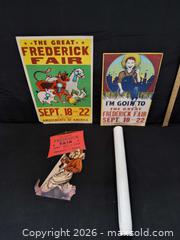 MaxSold Auction: Fredrick Fair Posters  - Frederick (Maryland, USA) PARTNER MANAGED Downsizing Online Auction - English Muffin Way