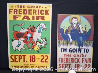 MaxSold Auction: Fredrick Fair Posters  - Frederick (Maryland, USA) PARTNER MANAGED Downsizing Online Auction - English Muffin Way