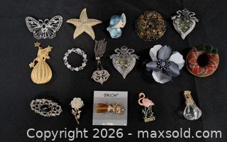 MaxSold Auction: Jewelry Brooches - Frederick (Maryland, USA) PARTNER MANAGED Downsizing Online Auction - English Muffin Way