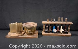 MaxSold Auction: Vintage Wooden Pipe Set  - Frederick (Maryland, USA) PARTNER MANAGED Downsizing Online Auction - English Muffin Way