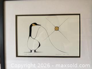 MaxSold Auction: Art print by Benjamin Chee Chee & Jackson Beardy, 2 are Framed. 3 items in lot  - Toronto (Ontario, Canada) SELLER MANAGED Downsizing Online Auction - The Kingsway