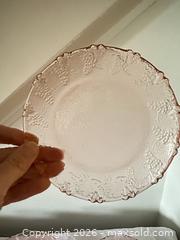 MaxSold Auction: Pink Depression Glass Salad/Dessert Plates & Candy Jar  - Toronto (Ontario, Canada) SELLER MANAGED Downsizing Online Auction - The Kingsway