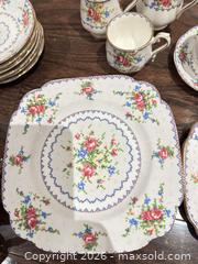 MaxSold Auction: Royal Albert Bone China Floral Tea and Dessert Set-37 pcs in total  - Toronto (Ontario, Canada) SELLER MANAGED Downsizing Online Auction - The Kingsway