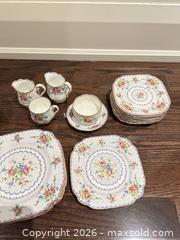 MaxSold Auction: Royal Albert Bone China Floral Tea and Dessert Set-37 pcs in total  - Toronto (Ontario, Canada) SELLER MANAGED Downsizing Online Auction - The Kingsway