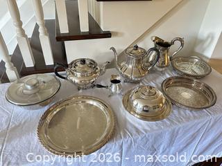 MaxSold Auction: Silver Plated 14 Pcs, MCM ice bowl, divided dishes, Victorian-Style Tea & Serving Set - Toronto (Ontario, Canada) SELLER MANAGED Downsizing Online Auction - The Kingsway
