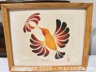 MaxSold Auction: Simon Brascoupé Hummingbird and Flower Serigraph, 1981 - Toronto (Ontario, Canada) SELLER MANAGED Downsizing Online Auction - The Kingsway