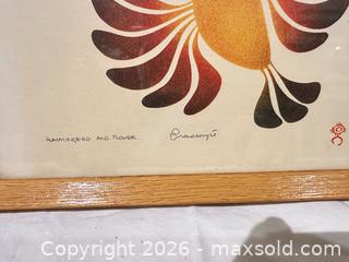 MaxSold Auction: Simon Brascoupé Hummingbird and Flower Serigraph, 1981 - Toronto (Ontario, Canada) SELLER MANAGED Downsizing Online Auction - The Kingsway