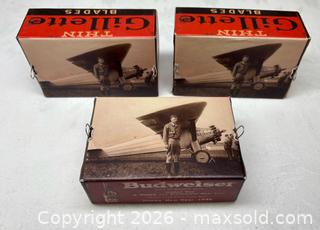 MaxSold Auction: Collection of 3 vintage collectible boxes featuring images of the Spirit of St. Louis - Toronto (Ontario, Canada) SELLER MANAGED Reseller Online Auction - Dartmoor Drive