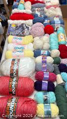 MaxSold Auction: Huge collection of various types of craft yarn, specifically including "Red Heart Super  - Toronto (Ontario, Canada) SELLER MANAGED Reseller Online Auction - Dartmoor Drive