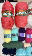 MaxSold Auction: Huge collection of various types of craft yarn, specifically including "Red Heart Super  - Toronto (Ontario, Canada) SELLER MANAGED Reseller Online Auction - Dartmoor Drive