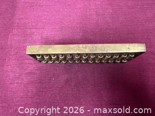 MaxSold Auction: Brass Suanpan Abacus, Small Handheld Chinese Style - Renfrew (Ontario, Canada) SELLER MANAGED Downsizing Online Auction - Plaunt Street South
