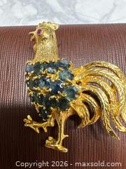 MaxSold Auction: Genuine ruby and sapphires rooster broach - Renfrew (Ontario, Canada) SELLER MANAGED Downsizing Online Auction - Plaunt Street South