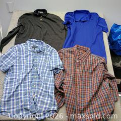 MaxSold Auction: Men's large shirt lot four pieces sweater golf polo and more - Waterford (New Jersey, USA) SELLER MANAGED Estate Sale Online Auction - Chew Road