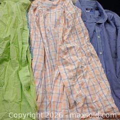 MaxSold Auction: Men's lot six large button-down shirts vest and flannel - Waterford (New Jersey, USA) SELLER MANAGED Estate Sale Online Auction - Chew Road