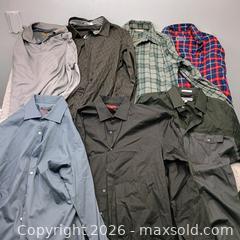 MaxSold Auction: Men's medium shirt lot 7 pieces lot includes button-down polo flannel shirts - Waterford (New Jersey, USA) SELLER MANAGED Estate Sale Online Auction - Chew Road