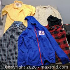 MaxSold Auction: Men's tops lot of five shirts and sweaters size medium - Waterford (New Jersey, USA) SELLER MANAGED Estate Sale Online Auction - Chew Road