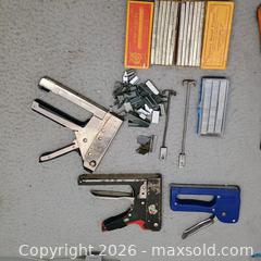 MaxSold Auction: Miscellaneous staple tool lot with thousands of staples and spare parts - Waterford (New Jersey, USA) SELLER MANAGED Estate Sale Online Auction - Chew Road