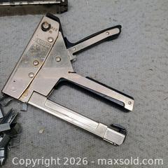MaxSold Auction: Miscellaneous staple tool lot with thousands of staples and spare parts - Waterford (New Jersey, USA) SELLER MANAGED Estate Sale Online Auction - Chew Road