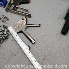 MaxSold Auction: Miscellaneous staple tool lot with thousands of staples and spare parts - Waterford (New Jersey, USA) SELLER MANAGED Estate Sale Online Auction - Chew Road