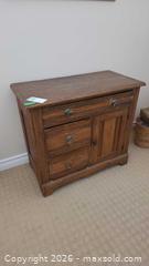 MaxSold Auction: Antique Rustic Solid Oak Chest of Drawers with Door B - Deep River (Ontario, Canada) PARTNER MANAGED Downsizing Online Auction - Frontenac Crescent