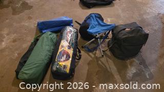 MaxSold Auction: Escort Pentagon 4-Person Dome Tent with Sleeping Bag, Stool & Duffel B - Deep River (Ontario, Canada) PARTNER MANAGED Downsizing Online Auction - Frontenac Crescent