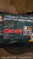 MaxSold Auction: Escort Pentagon 4-Person Dome Tent with Sleeping Bag, Stool & Duffel B - Deep River (Ontario, Canada) PARTNER MANAGED Downsizing Online Auction - Frontenac Crescent