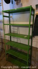 MaxSold Auction: Green Metal 6-Shelf Freestanding Storage Rack A - Deep River (Ontario, Canada) PARTNER MANAGED Downsizing Online Auction - Frontenac Crescent