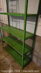 MaxSold Auction: Green Metal 6-Shelf Freestanding Storage Rack A - Deep River (Ontario, Canada) PARTNER MANAGED Downsizing Online Auction - Frontenac Crescent