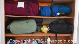 MaxSold Auction: Lot of Camping Gear: Sleeping Bags, Backpacks, Knives & Tools B - Deep River (Ontario, Canada) PARTNER MANAGED Downsizing Online Auction - Frontenac Crescent