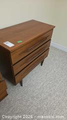 MaxSold Auction: Mid-Century Modern 3-Drawer Dresser, Teak Tone C - Deep River (Ontario, Canada) PARTNER MANAGED Downsizing Online Auction - Frontenac Crescent