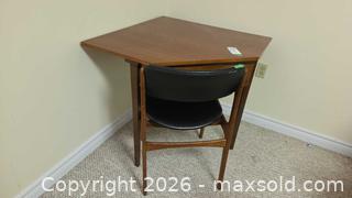MaxSold Auction: Mid-Century Modern Corner Desk with Upholstered Chair B - Deep River (Ontario, Canada) PARTNER MANAGED Downsizing Online Auction - Frontenac Crescent
