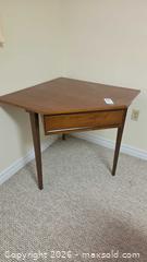 MaxSold Auction: Mid-Century Modern Corner Desk with Upholstered Chair B - Deep River (Ontario, Canada) PARTNER MANAGED Downsizing Online Auction - Frontenac Crescent