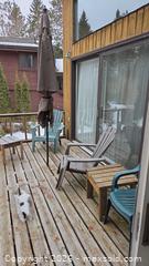 MaxSold Auction: Set of 4 Outdoor Patio Chairs with Side Table & Umbrella B - Deep River (Ontario, Canada) PARTNER MANAGED Downsizing Online Auction - Frontenac Crescent