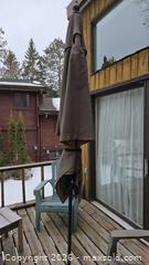 MaxSold Auction: Set of 4 Outdoor Patio Chairs with Side Table & Umbrella B - Deep River (Ontario, Canada) PARTNER MANAGED Downsizing Online Auction - Frontenac Crescent
