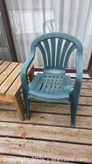 MaxSold Auction: Set of 4 Outdoor Patio Chairs with Side Table & Umbrella B - Deep River (Ontario, Canada) PARTNER MANAGED Downsizing Online Auction - Frontenac Crescent