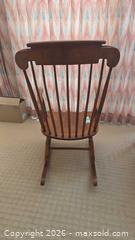 MaxSold Auction: Solid Wood Traditional Rocking Chair, Medium Brown A - Deep River (Ontario, Canada) PARTNER MANAGED Downsizing Online Auction - Frontenac Crescent