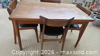 MaxSold Auction: TeakMid-Century Modern Dining Table with 4 Chairs C - Deep River (Ontario, Canada) PARTNER MANAGED Downsizing Online Auction - Frontenac Crescent