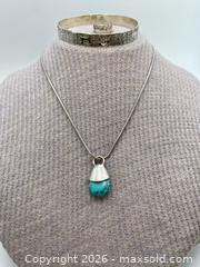 MaxSold Auction: Silver Jewelry lot, 1 Zodiac Bracelet Taxco Mexico, 1 Turquoise Pendant Necklace, 1 Ring - Coquitlam (British Columbia, Canada) SELLER MANAGED Downsizing Online Auction - Delestre Avenue